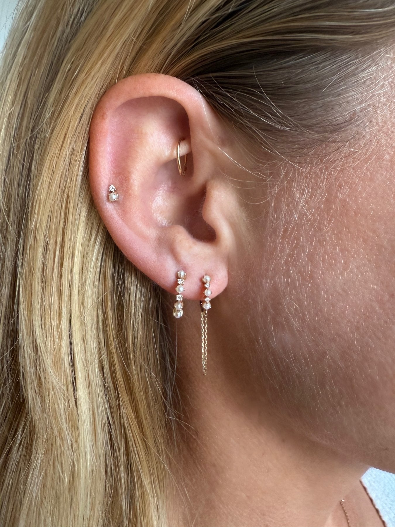 The Grand Chain Hoop - Maris Pearl Co.