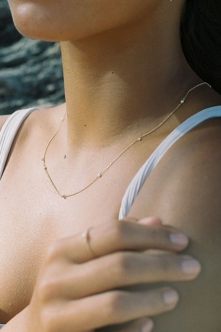 The Seafoam Necklace - Maris Pearl Co.