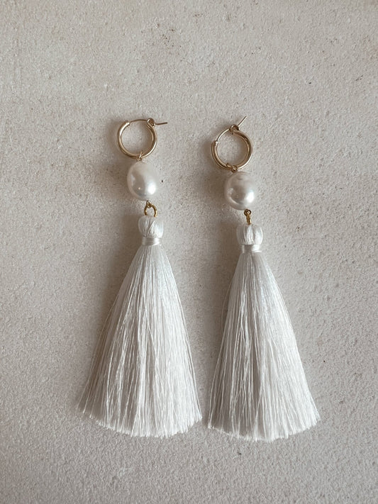 Pre - Order: The Tassel Earring - Maris Pearl Co.